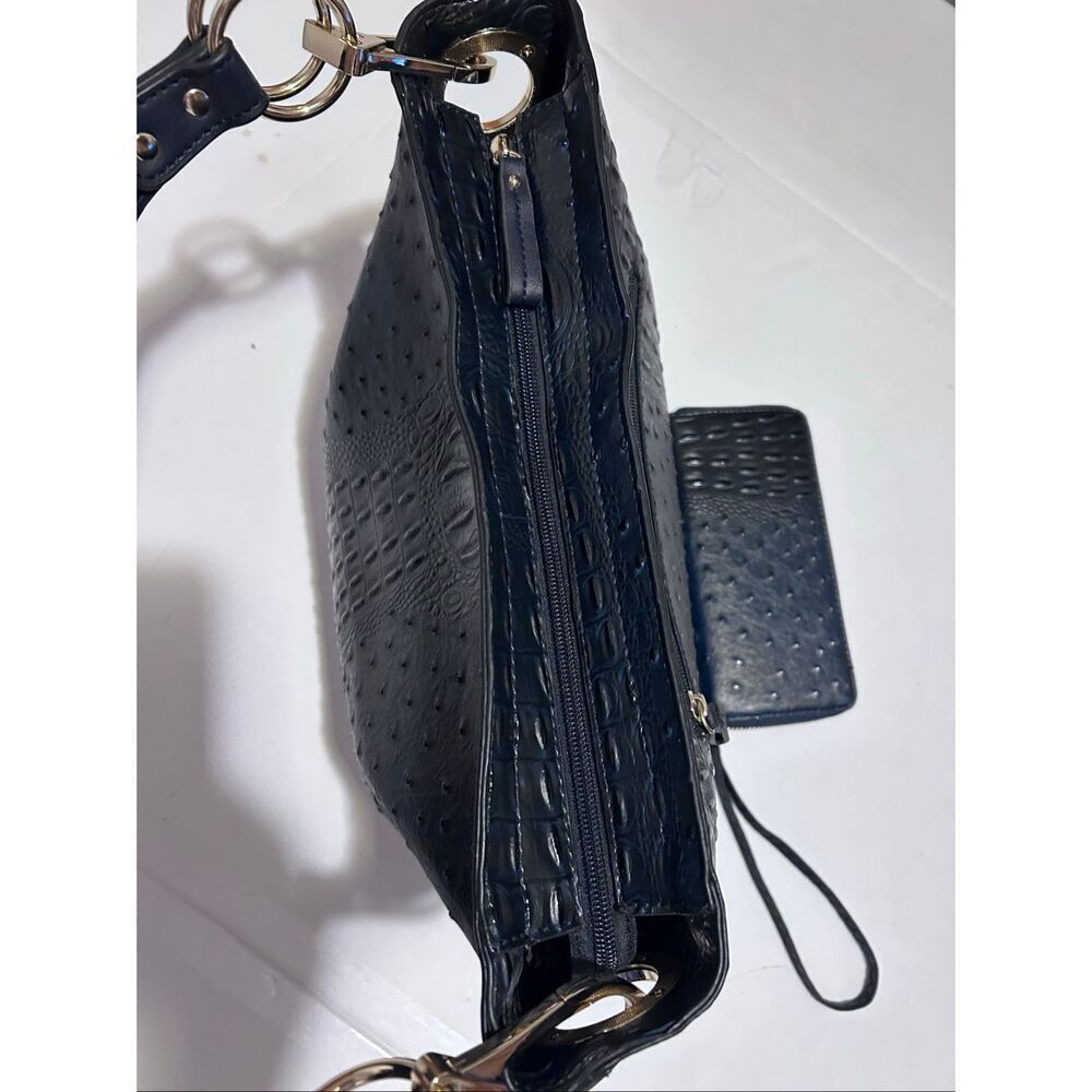 MKF Collection Wandy Vegan Leather Navy Womens Hobo & Clutch Wallet Set by Mia K - Picture 3 of 16